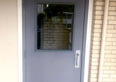 AAA Glass - Gray framed glass door